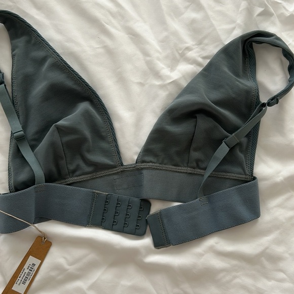 Skims Cotton Rib Plunge Bralette - Picture 6 of 7